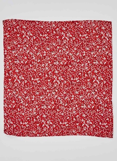 shorts de tecido vermelho floral - youcom: vem cá conferir suas