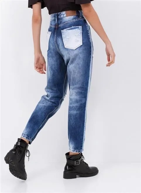 calça mom ca patchtwork calça mom ca patchtwork