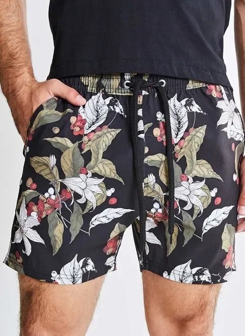 bermuda de banho estampada bermuda de banho estampada