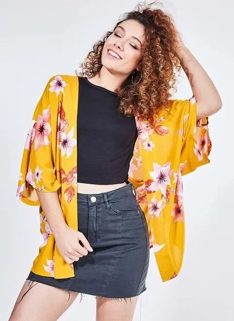 kimono curto estampado kimono curto estampado