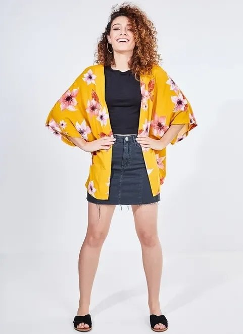kimono curto estampado kimono curto estampado
