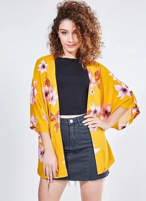kimono curto estampado kimono curto estampado