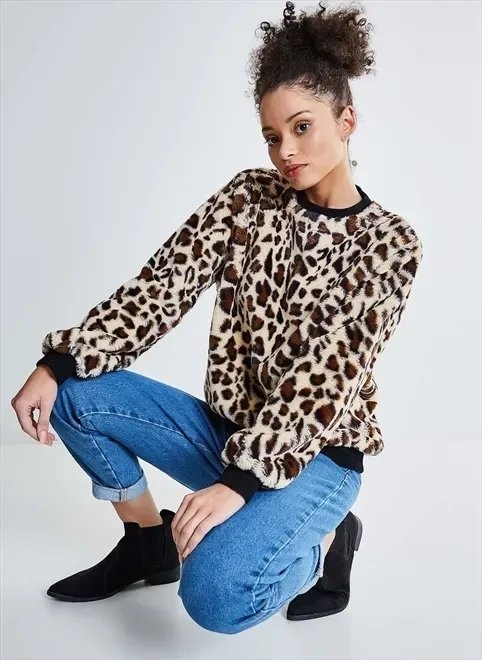 blusão pelinho onça blusão pelinho onça