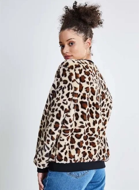 blusão pelinho onça blusão pelinho onça