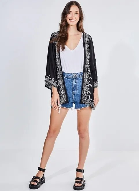 kimono bordado kimono bordado