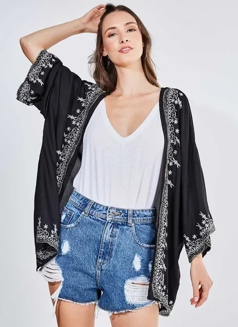 kimono bordado kimono bordado