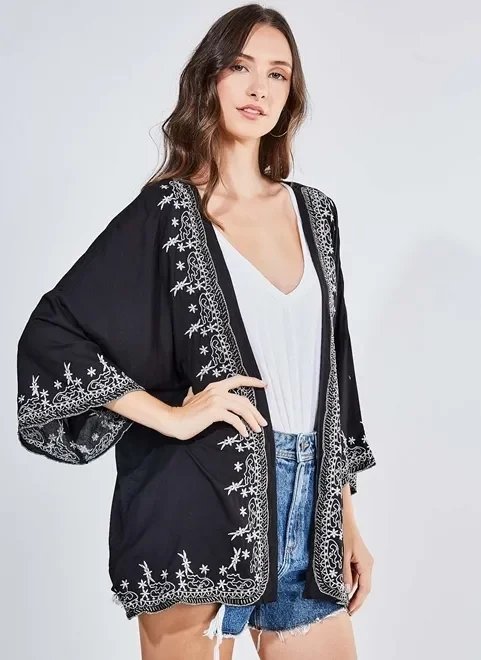 kimono bordado kimono bordado