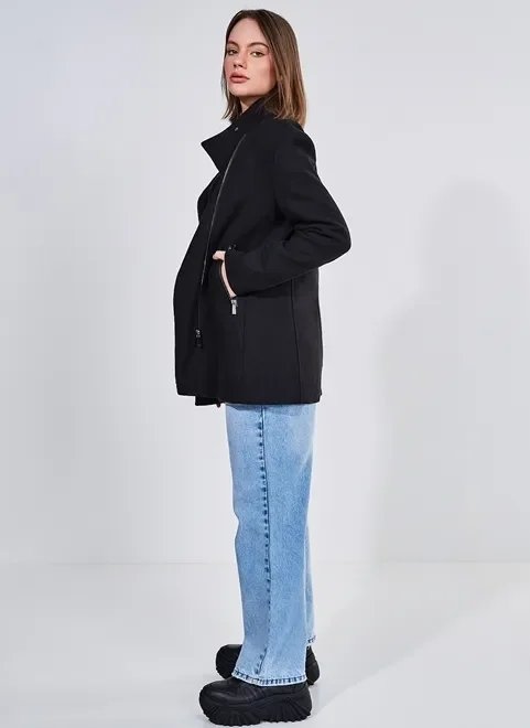 casaco alongado polivelour casaco alongado polivelour