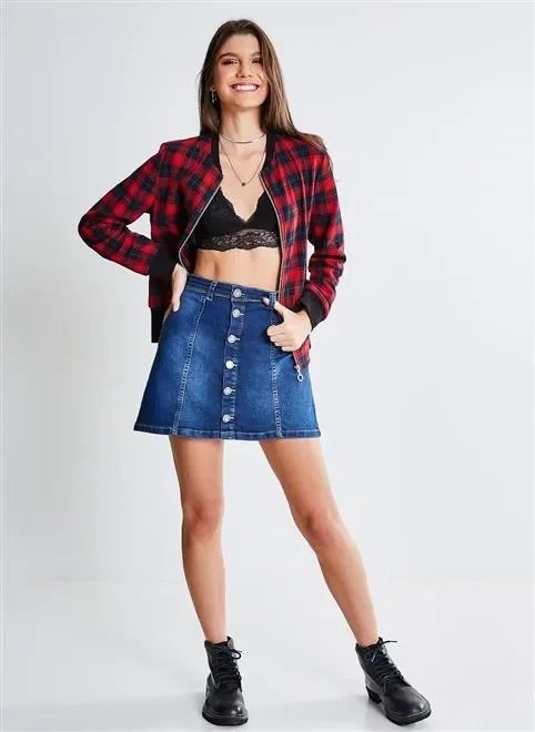 jaqueta bomber flanela xadrez jaqueta bomber flanela xadrez