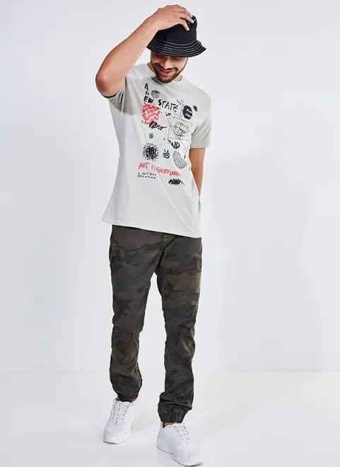 calça jogger camuflada calça jogger camuflada