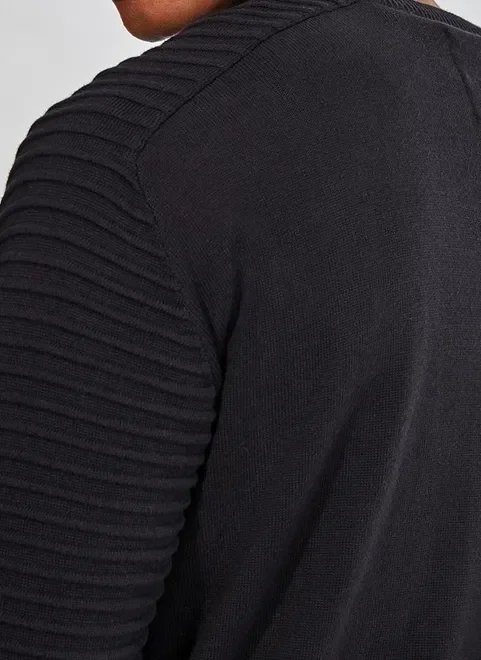 blusão em tricô texturizado blusão em tricô texturizado