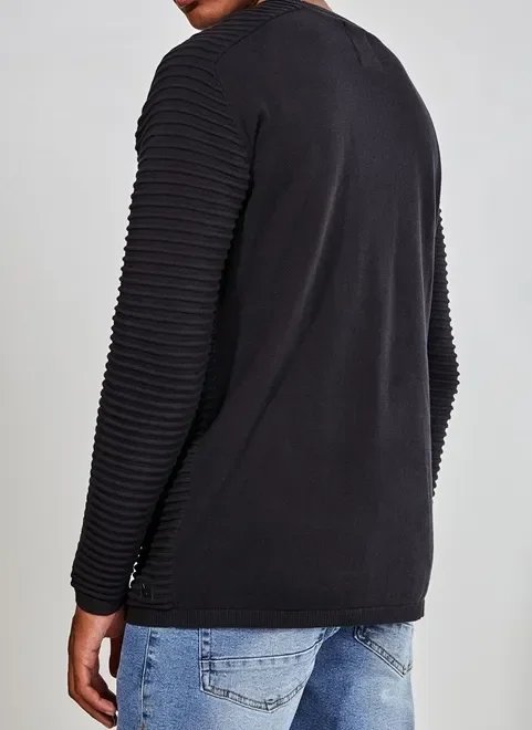 blusão em tricô texturizado blusão em tricô texturizado