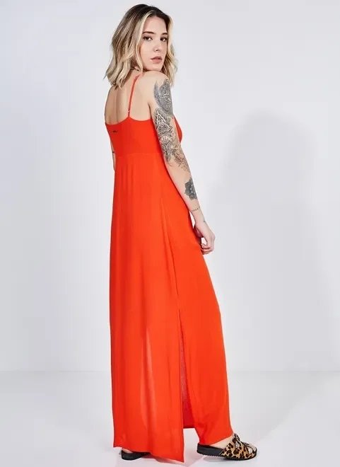 vestido longo nozinho com fendas nas laterais vestido longo nozinho com fendas nas laterais