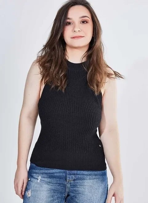 blusa básica em tricô blusa básica em tricô