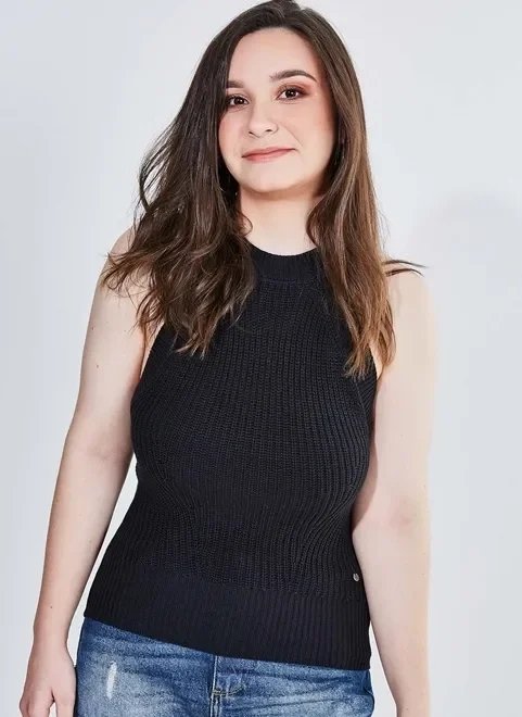 blusa básica em tricô blusa básica em tricô