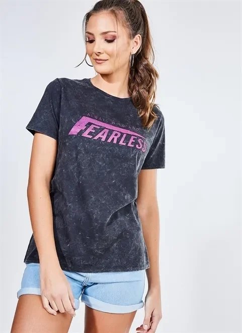 camiseta marmorizada fearless camiseta marmorizada fearless