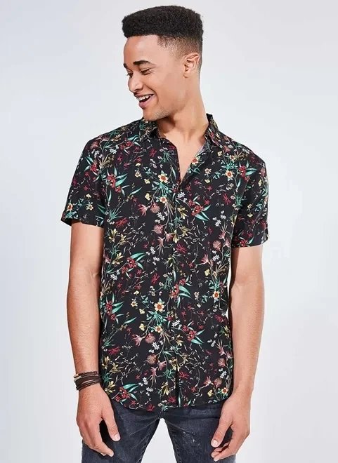 camisa estampa floral camisa estampa floral