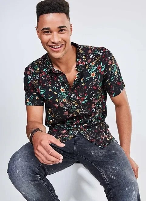 camisa estampa floral camisa estampa floral