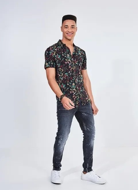 camisa estampa floral camisa estampa floral