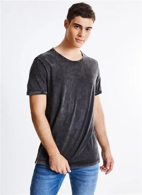camiseta alongada marmorizada camiseta alongada marmorizada