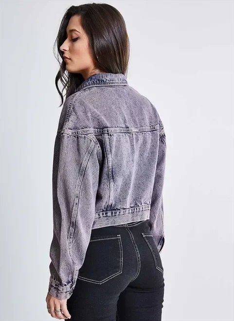 jaqueta jeans marmorizada jaqueta jeans marmorizada