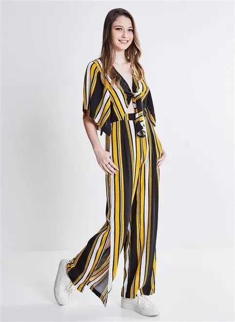 macacão listrado com nó macacão listrado com nó