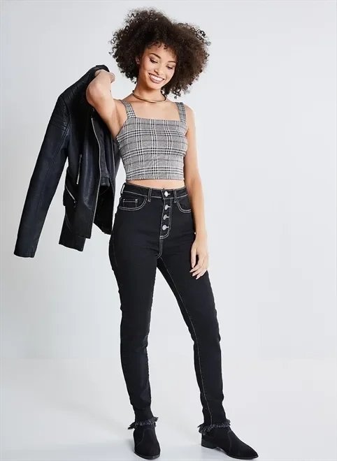 top cropped xadrez top cropped xadrez