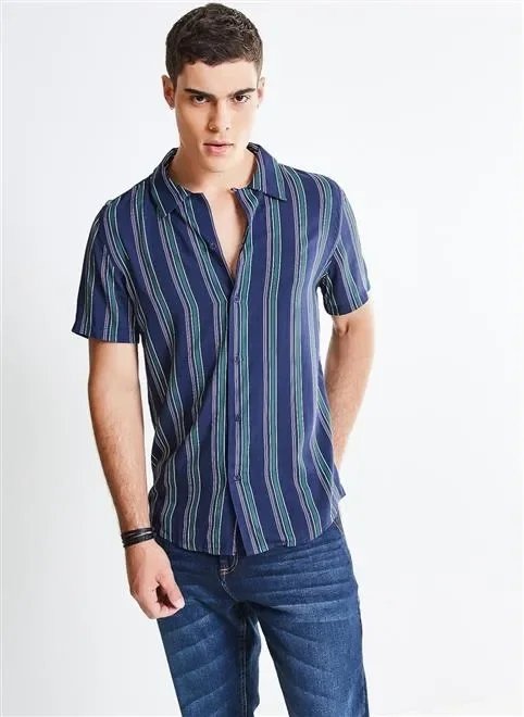 camisa com listras verticais camisa com listras verticais