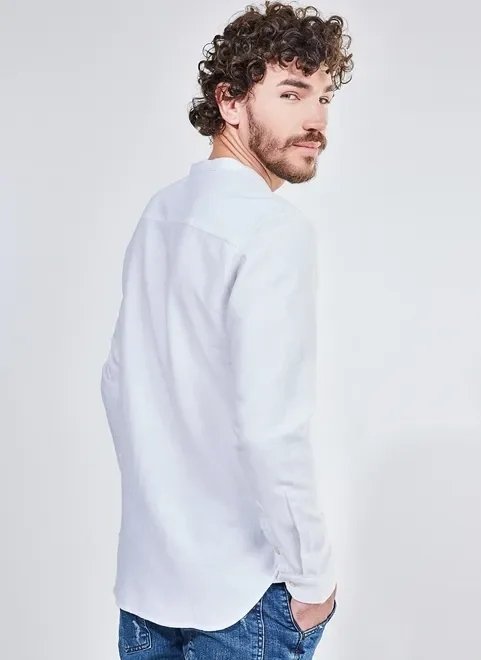 camisa manga longa com bolso camisa manga longa com bolso