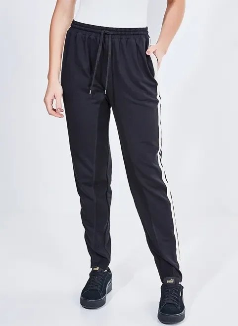 calça moletom com listras calça moletom com listras