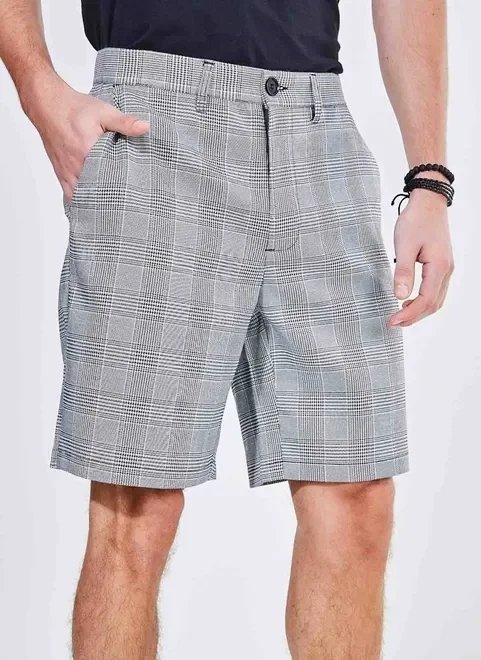 bermuda xadrez alfaiataria bermuda xadrez alfaiataria