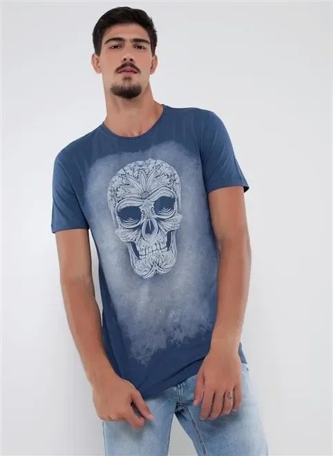 camiseta caveira marmorizada camiseta caveira marmorizada