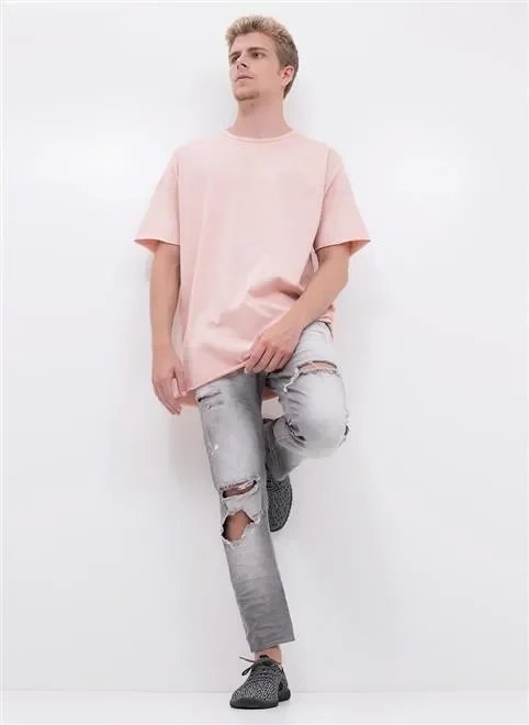 calça skinny destroyed em jeans calça skinny destroyed em jeans