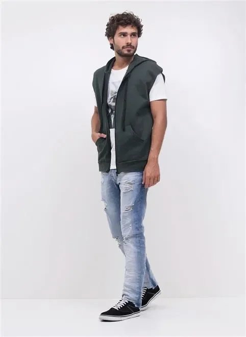 calça skinny em jeans com rasgos calça skinny em jeans com rasgos