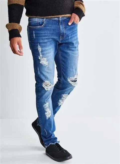 calça skinny jeans com rasgos calça skinny jeans com rasgos
