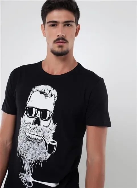 camiseta web caveira cachimbo preto camiseta web caveira cachimbo preto
