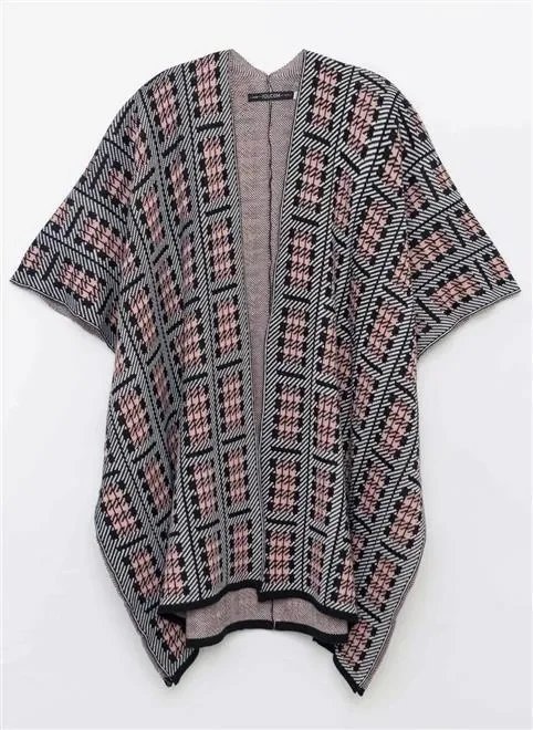 kimono jacquard rosê xadrez kimono jacquard rosê xadrez