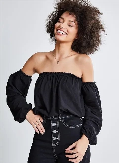 blusa ciganinha manga removível blusa ciganinha manga removível