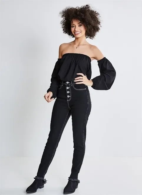 blusa ciganinha manga removível blusa ciganinha manga removível