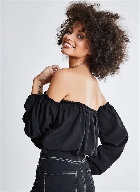 blusa ciganinha manga removível blusa ciganinha manga removível