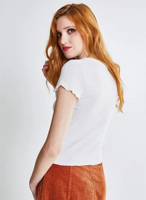 blusa básica ribana off white blusa básica ribana off white