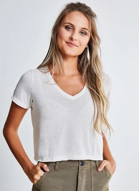 blusa cropped gola v blusa cropped gola v