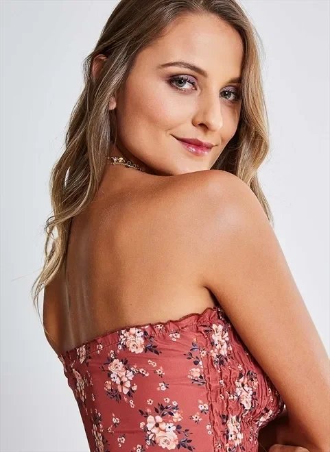 top cropped floral top cropped floral