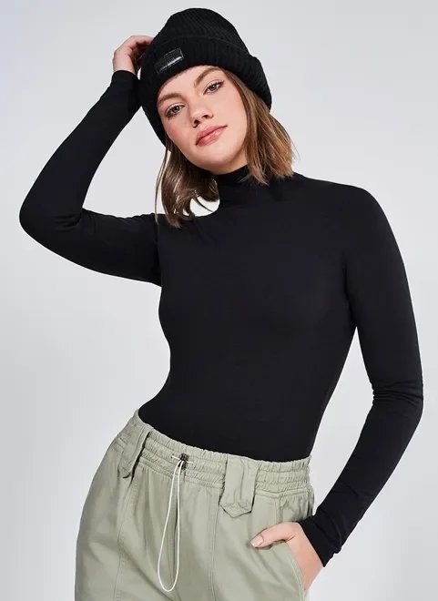 body básico gola alta body básico gola alta