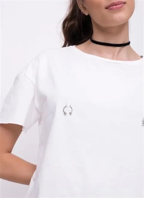 blusa com piercing blusa com piercing