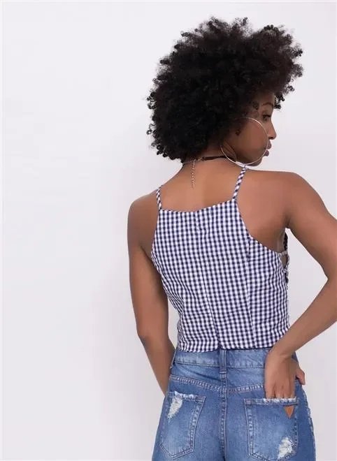 blusa cropped vichy blusa cropped vichy