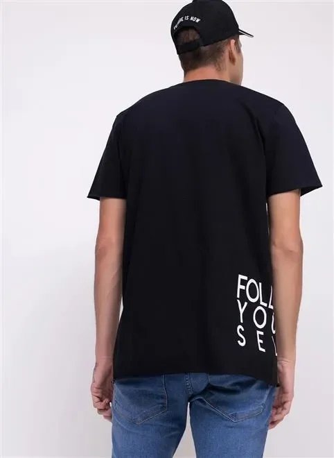 camiseta alongada follow yourself camiseta alongada follow yourself