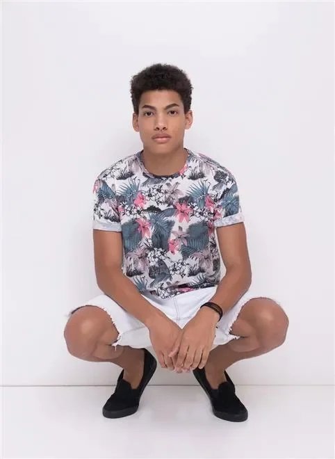 camiseta floral camiseta floral