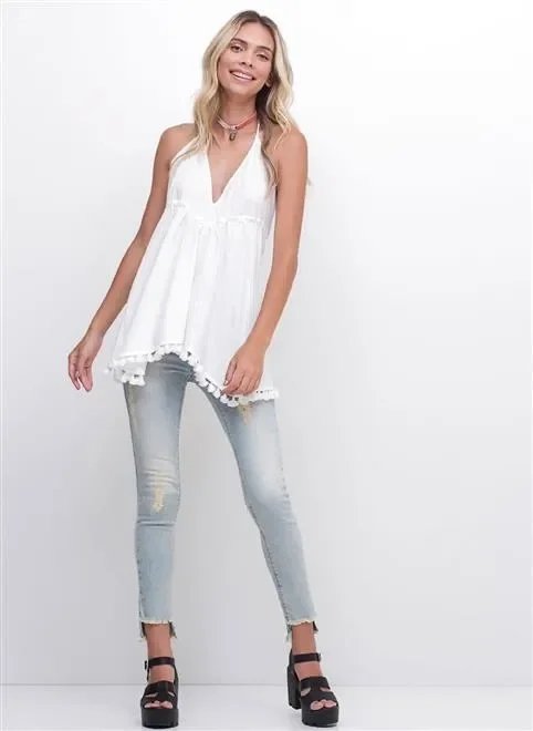 regata ampla frente única canelada regata ampla frente única canelada