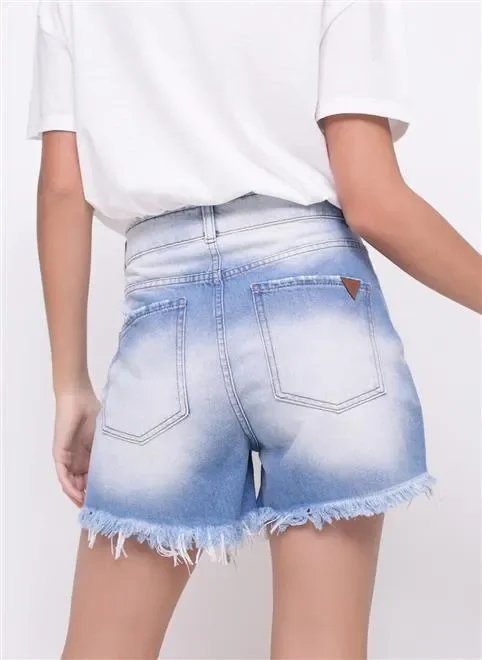 short jeans com forro de paetês short jeans com forro de paetês